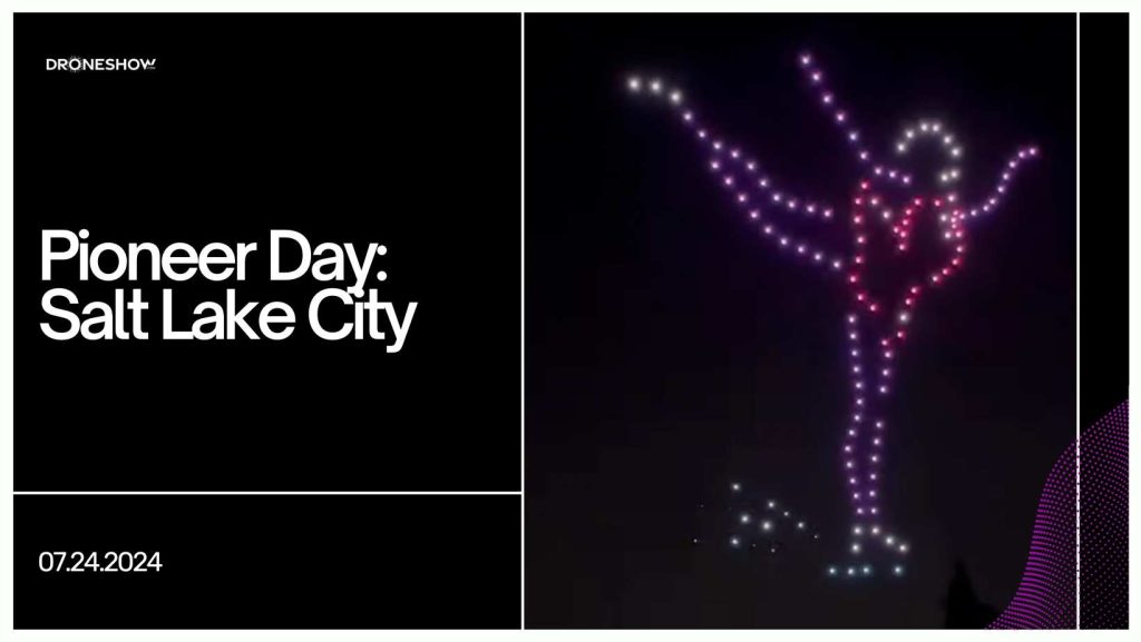 Pioneer Day: Salt Lake City Drone Show